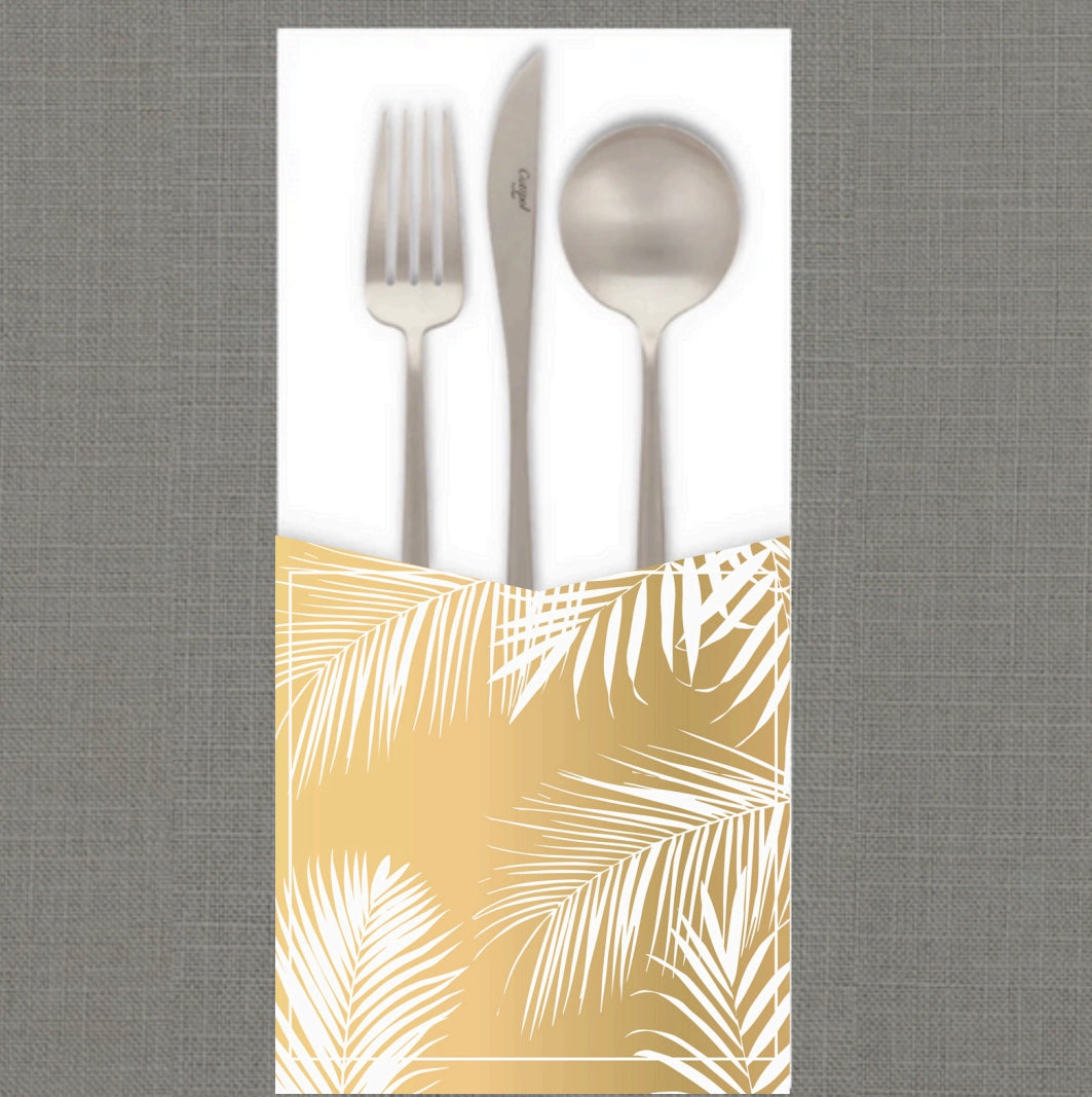 Golden Hour Fronds Cutlery Pouch