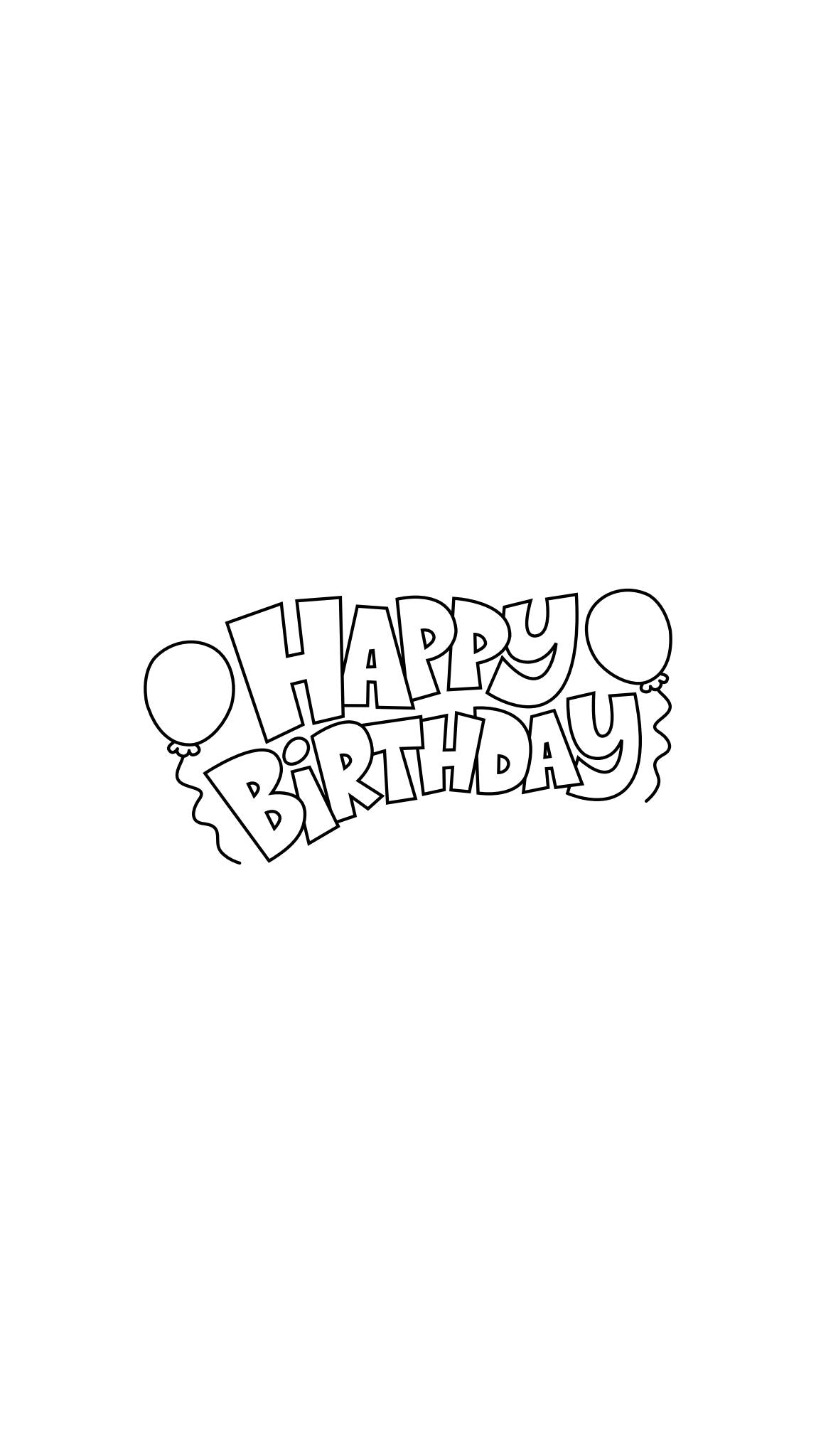 Color In Birthday Printed Paper Bag
