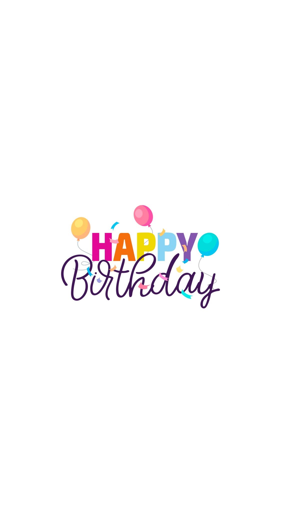 Rainbow Happy Birthday Printed Paper Bag