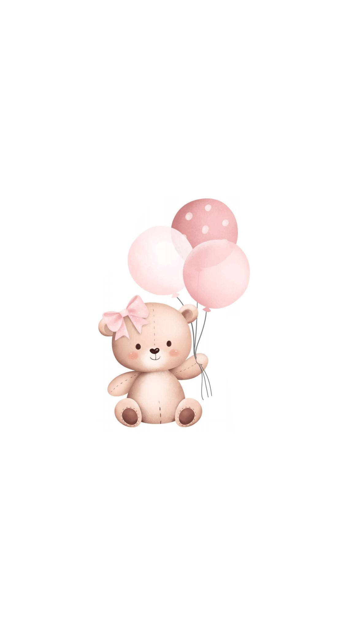 Teddy Bear Balloon Printed Paper Bag