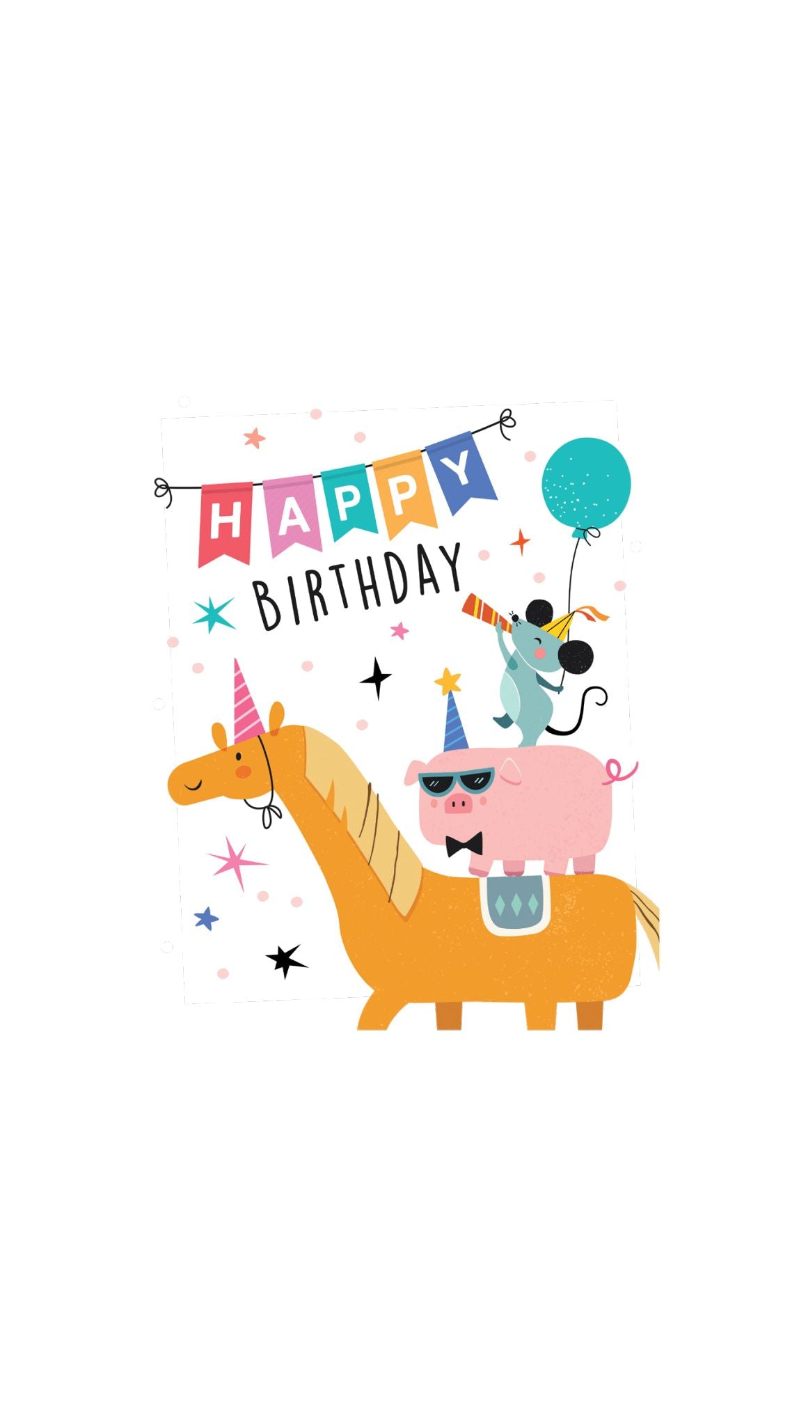 Party Animals Printed Paper Bag