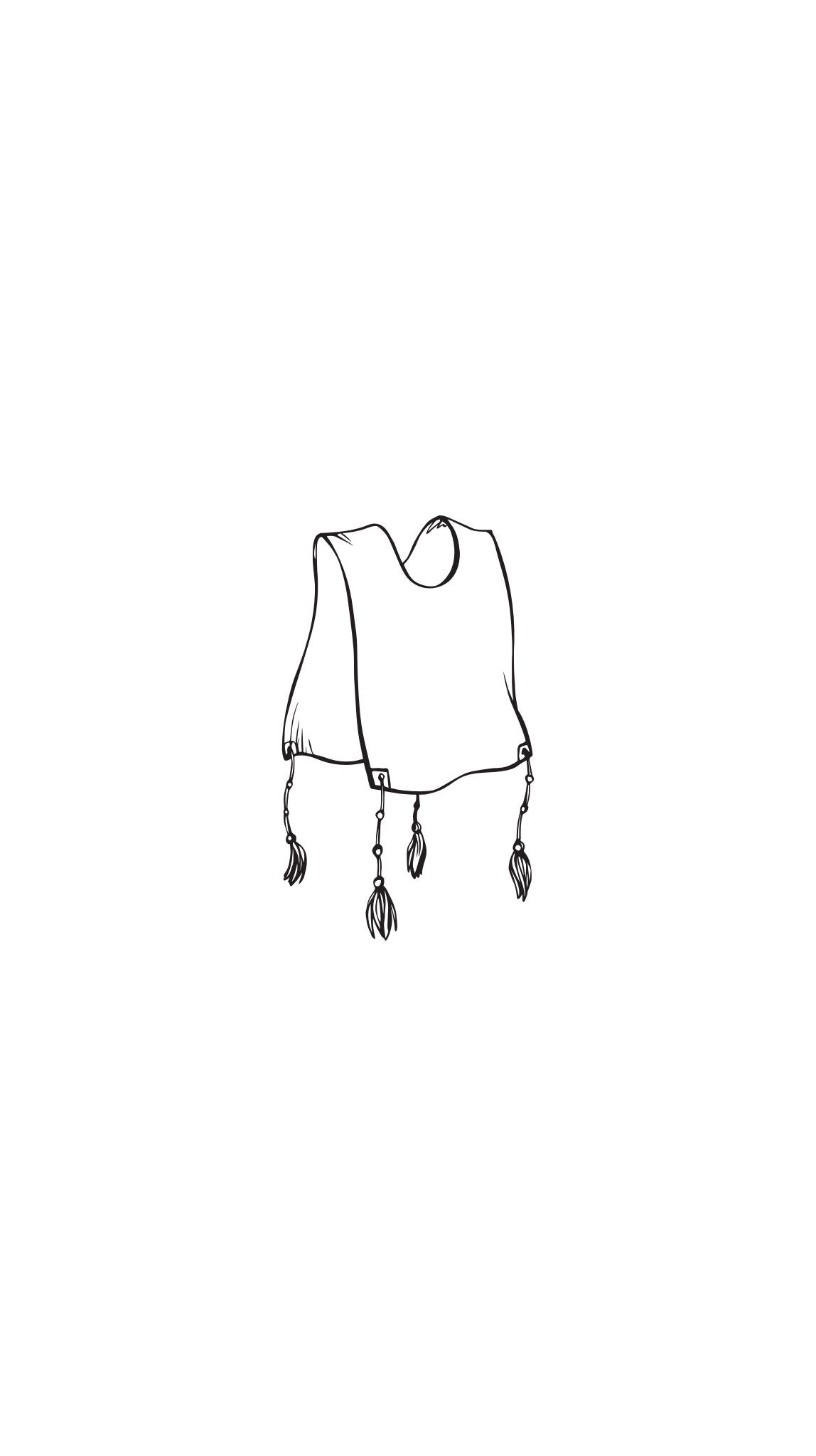 Tzitzis Black Printed Paper Bag