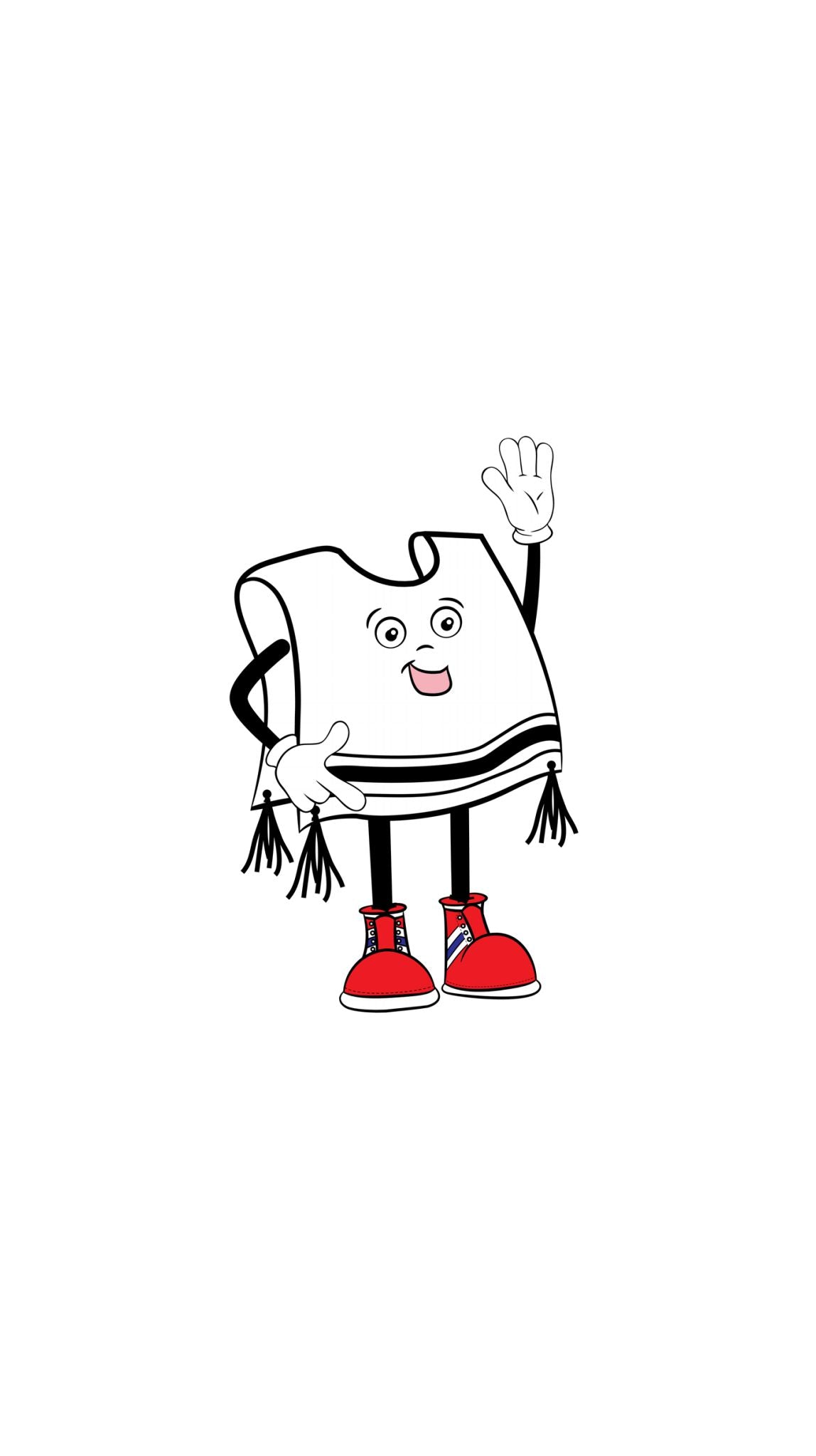 Tzitzis Mascot Printed Paper Bag