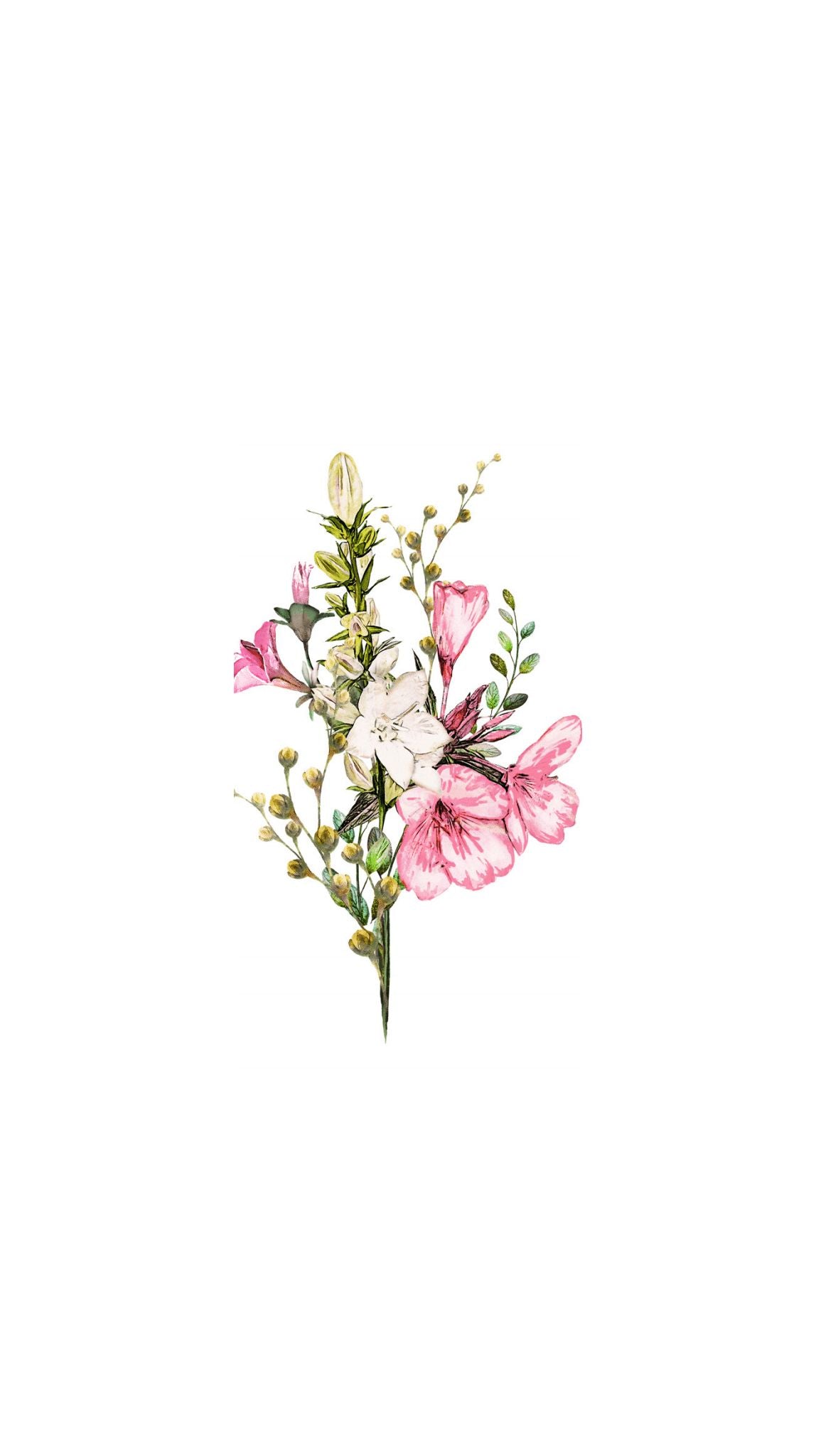 Summer Floral Blossom Printed Paper Bag