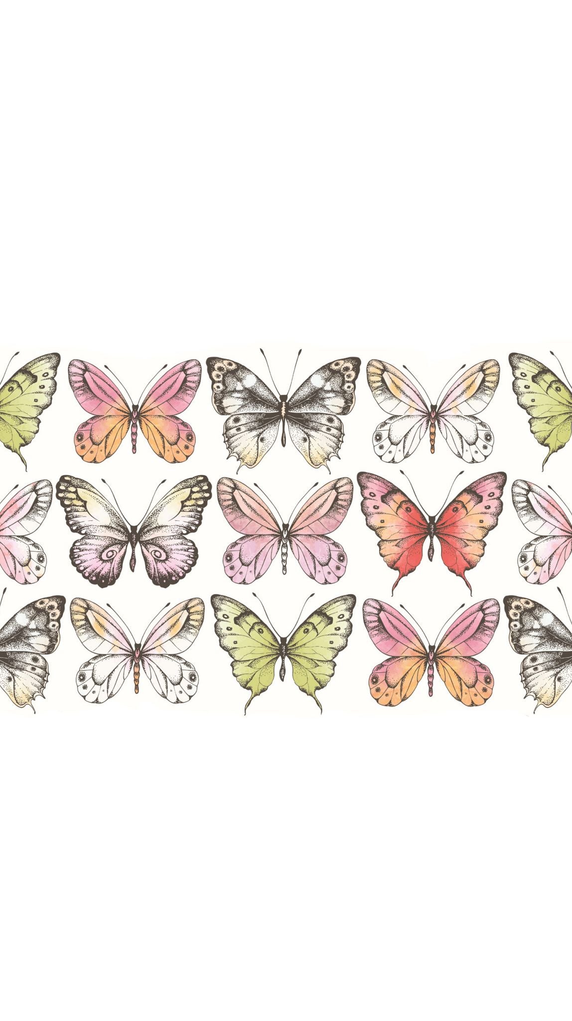 Band of Butterflies Printed Paper Bag