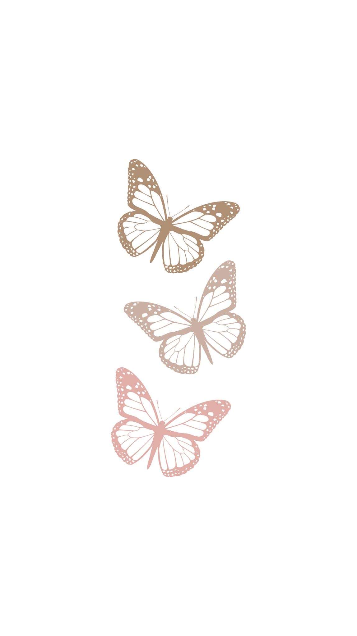 Butterfly Trio Printed Paper Bag