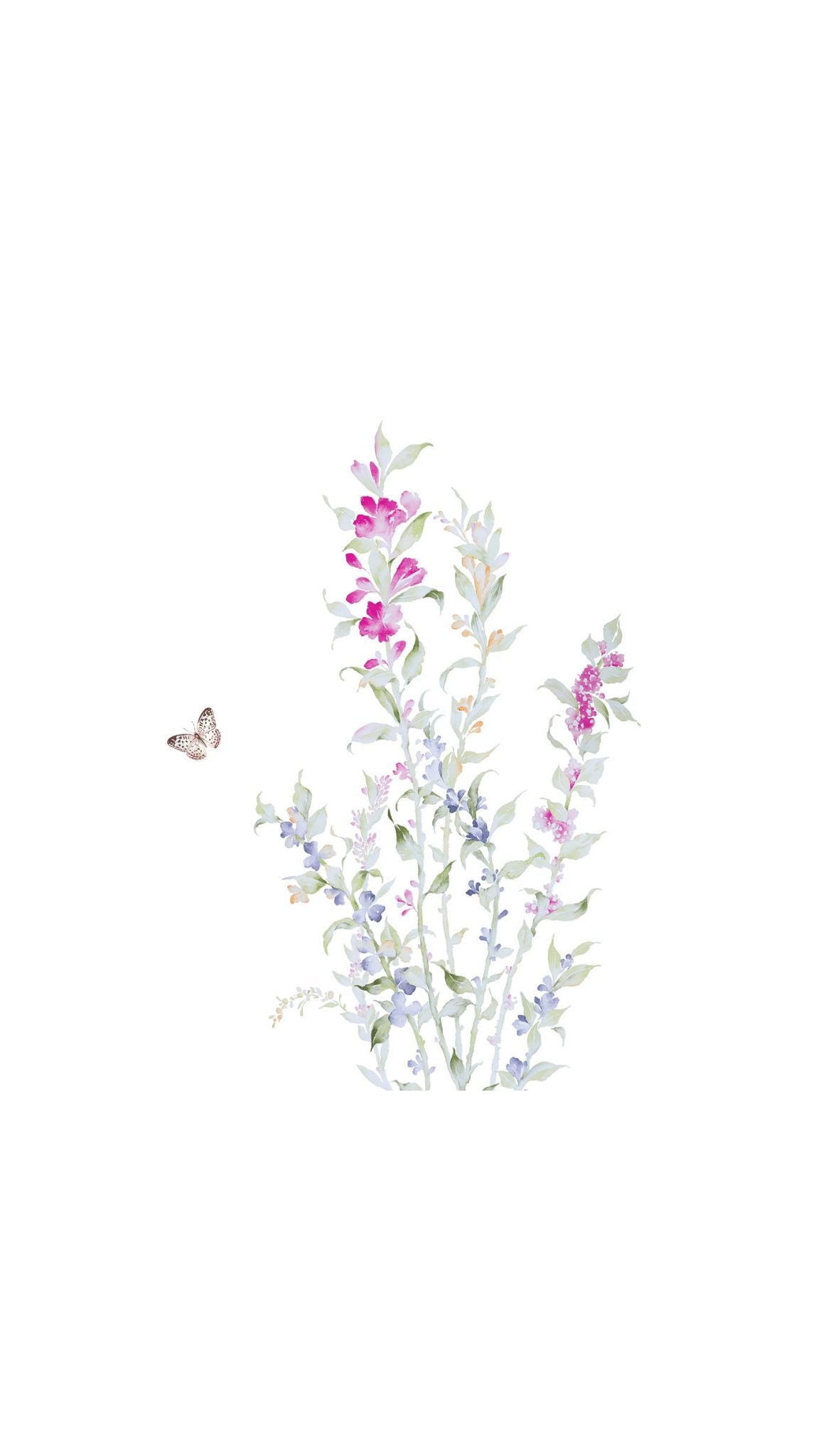 Floral Weeds Printed Paper Bag