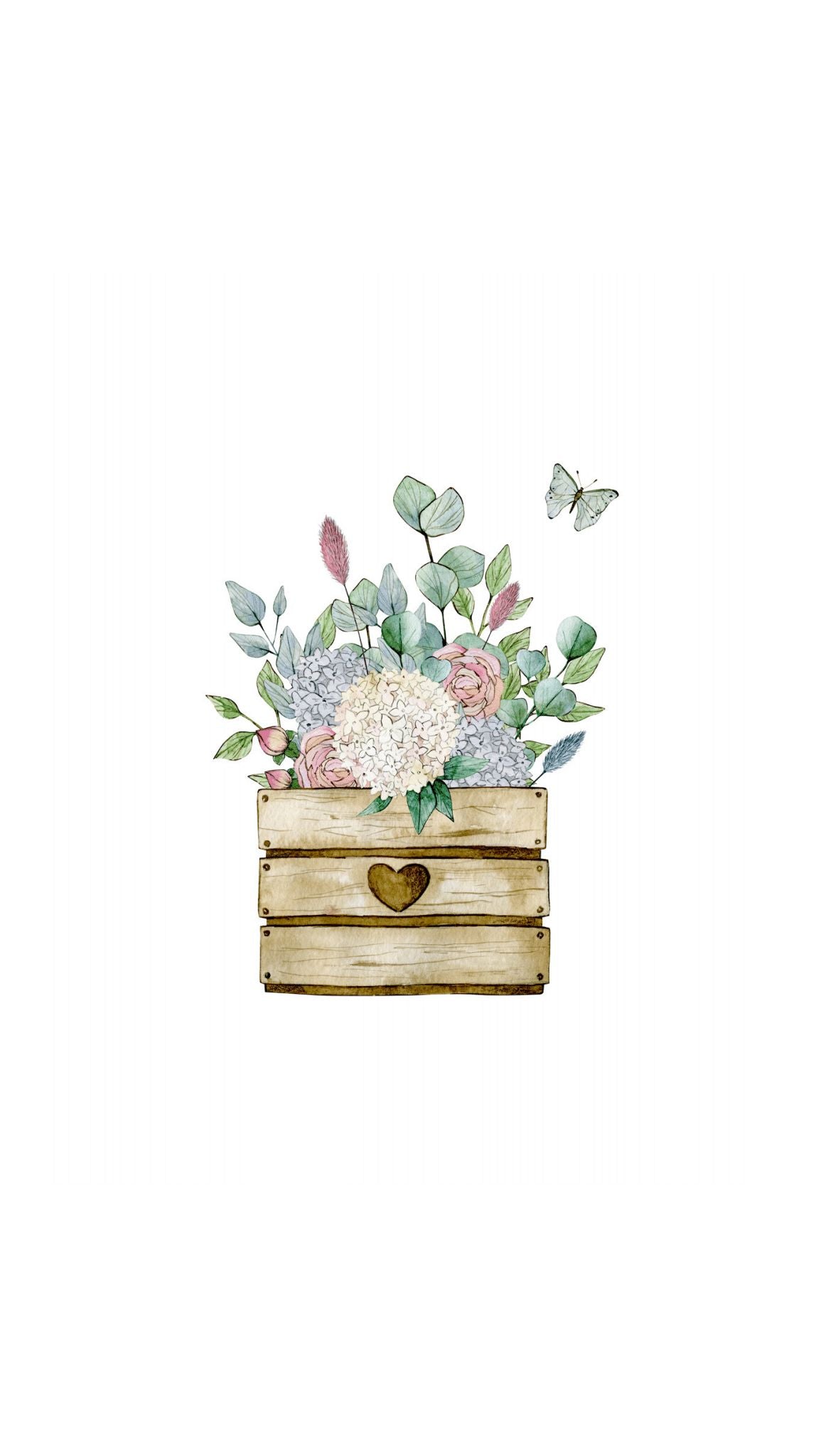 Flower Crate Printed Paper Bag