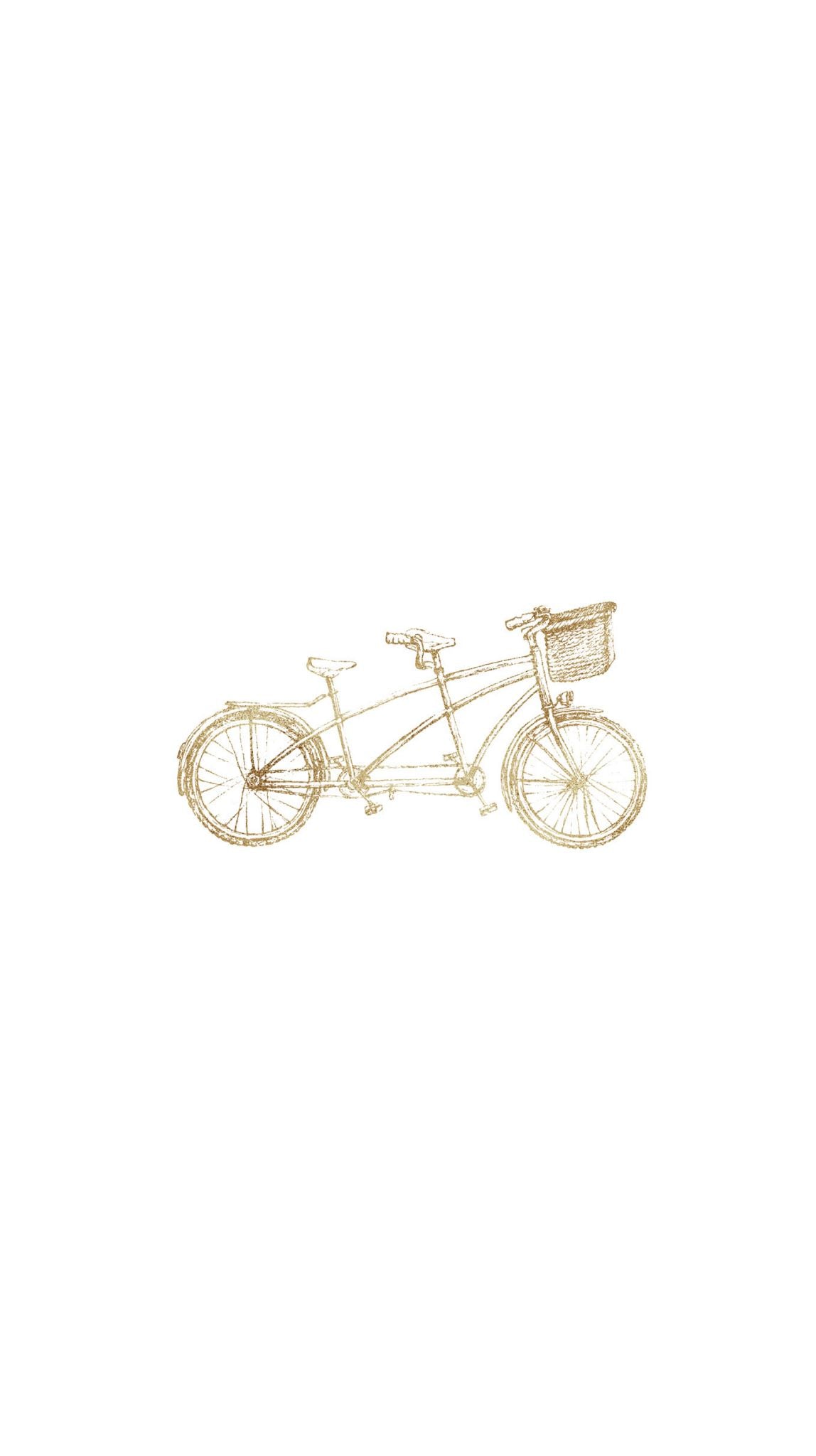 Vintage Bicycle Printed Paper Bag