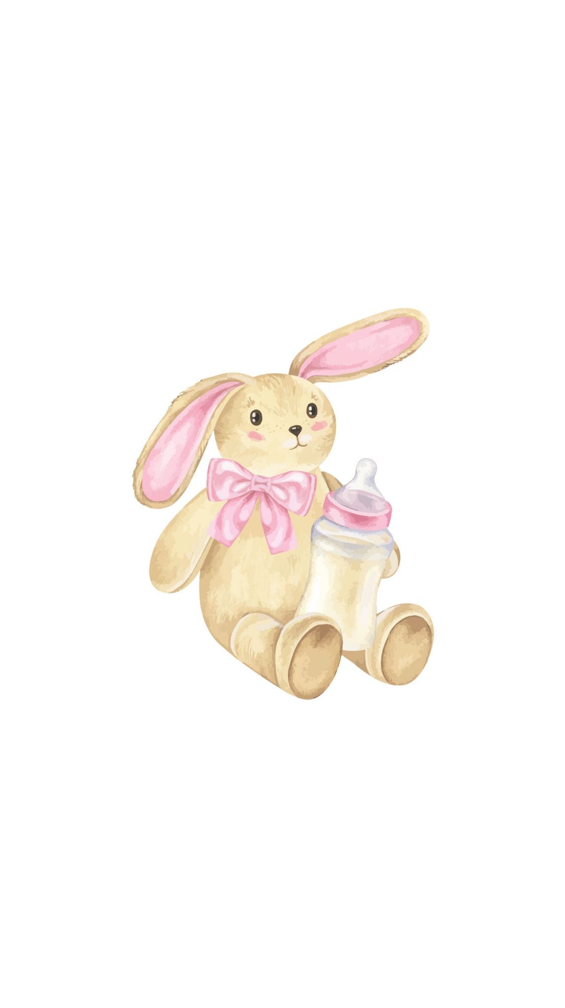 Stuffed Rabbit Printed Paper Bag