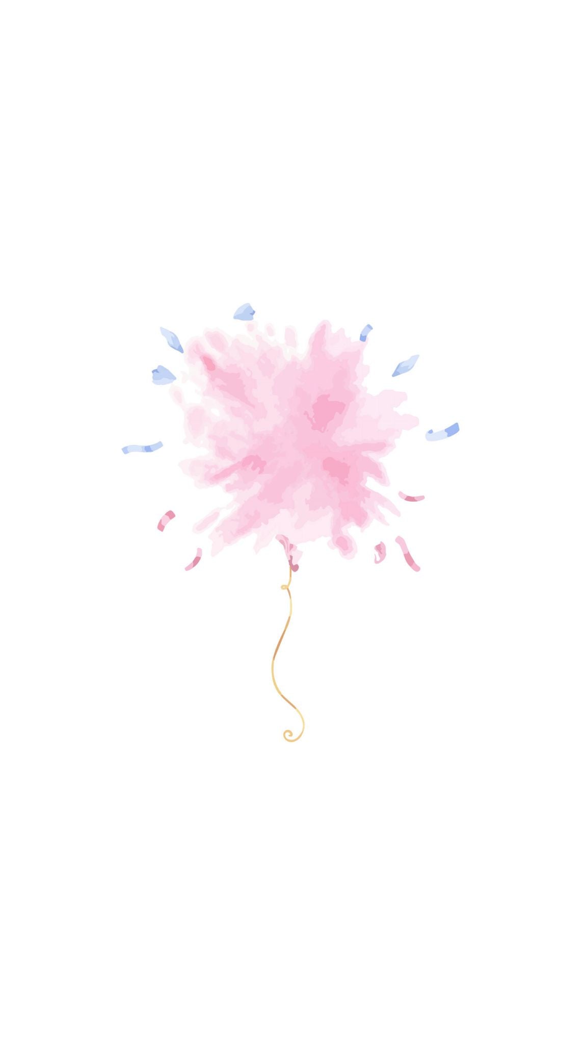 Popped Balloon Printed Paper Bag