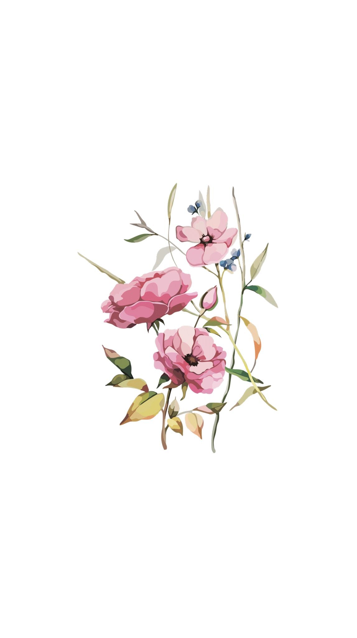 Pink Garden Printed Paper Bag