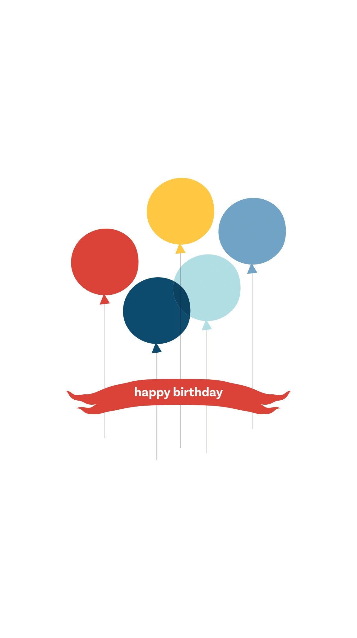 Birthday Balloon Cluster Printed Paper Bag