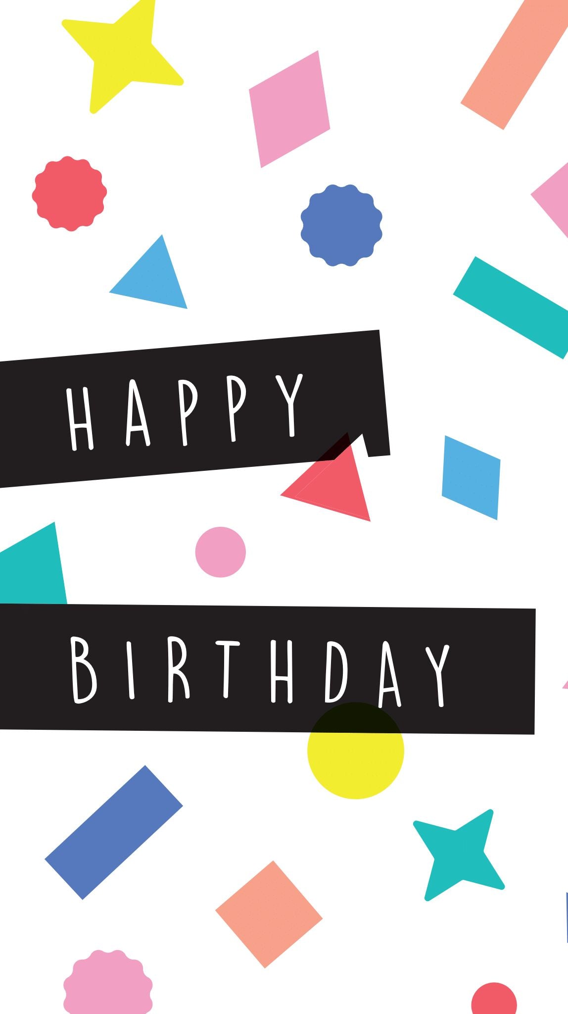 Allover Confetti Birthday Printed Paper Bag