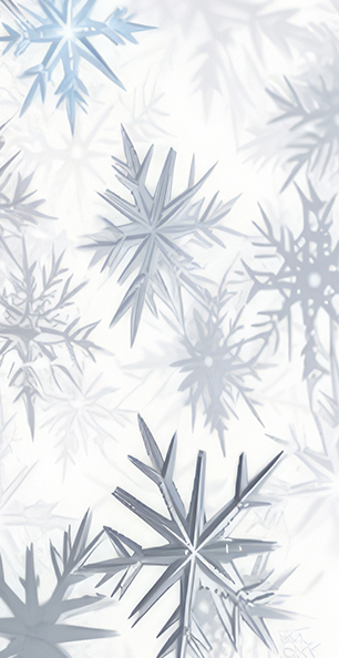 Silver Snowflakes - Printed Guest Towel