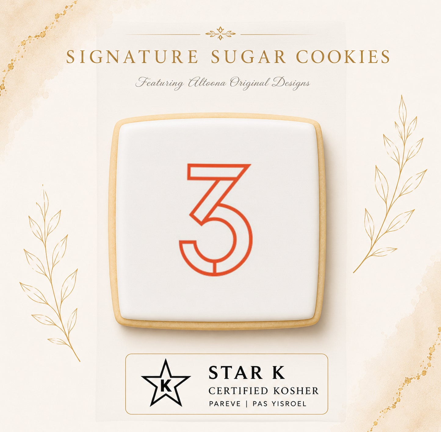 Stencil 3 Cookie | 12 Pack | Free Shipping
