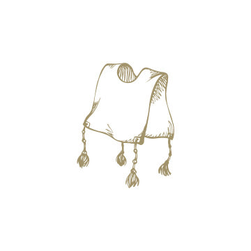 Tzitzis Sketch Cocktail Napkin