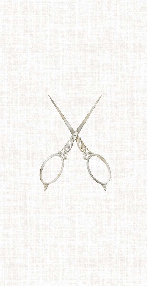 Decorative Scissors - Printed Guest Towel