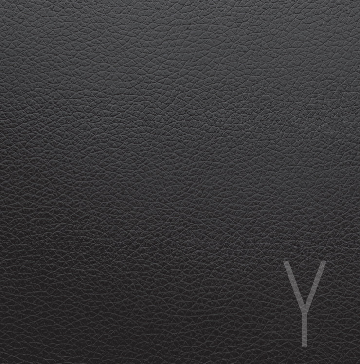 Monogram Leather Black Charger - (SQUARE)