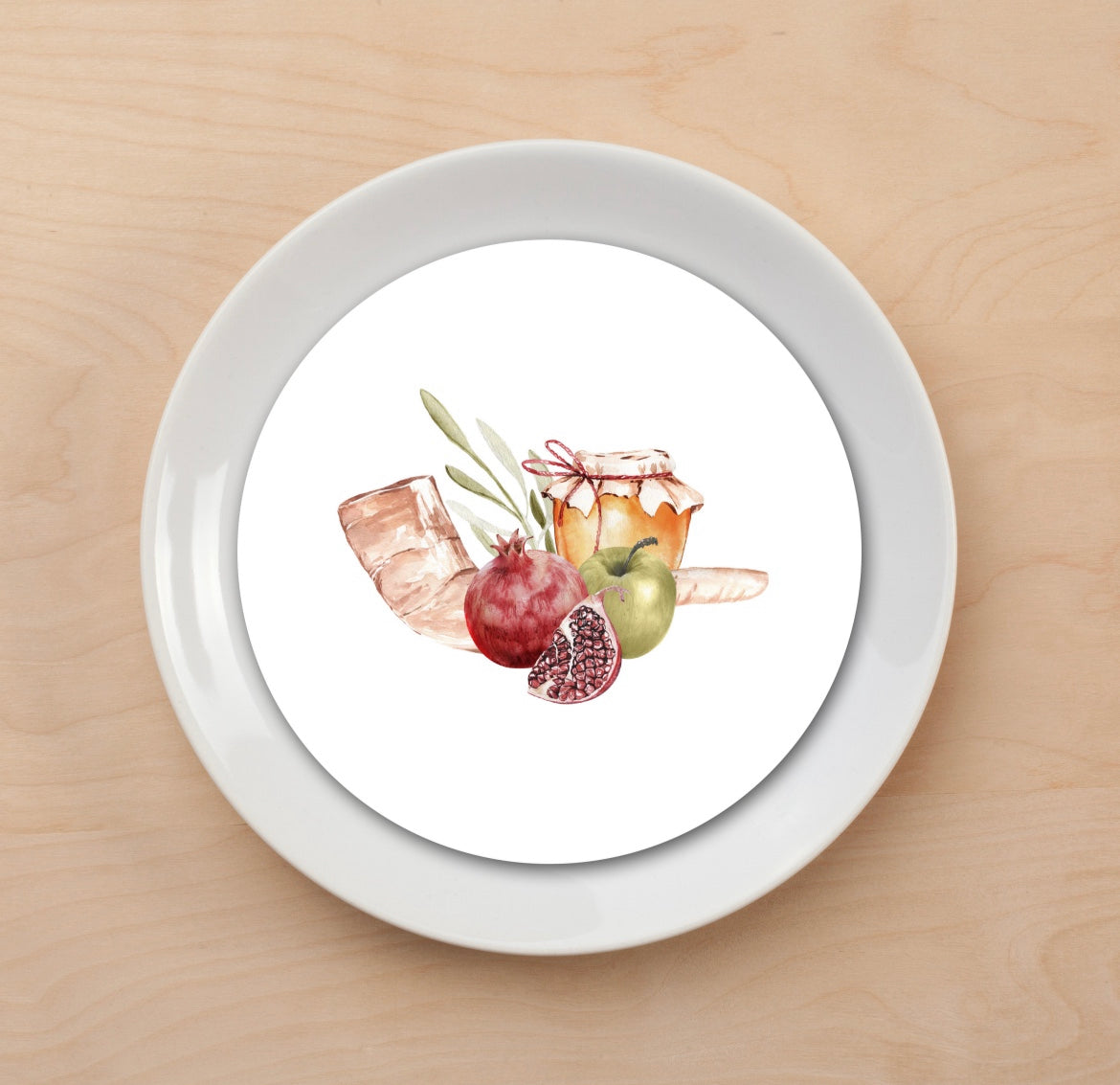 Rosh Hashana Design Plate Accent