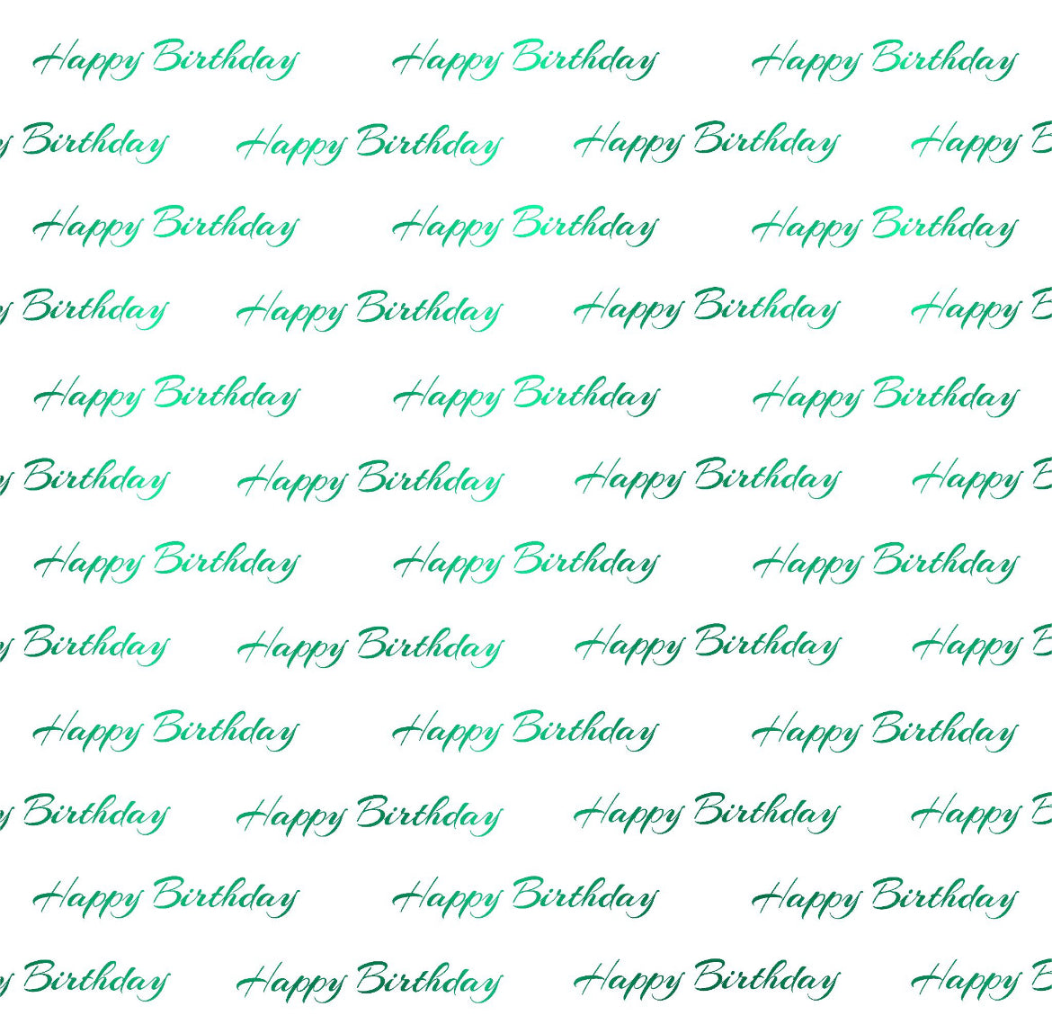 Foil Happy Birthday - Charger - (SQUARE)