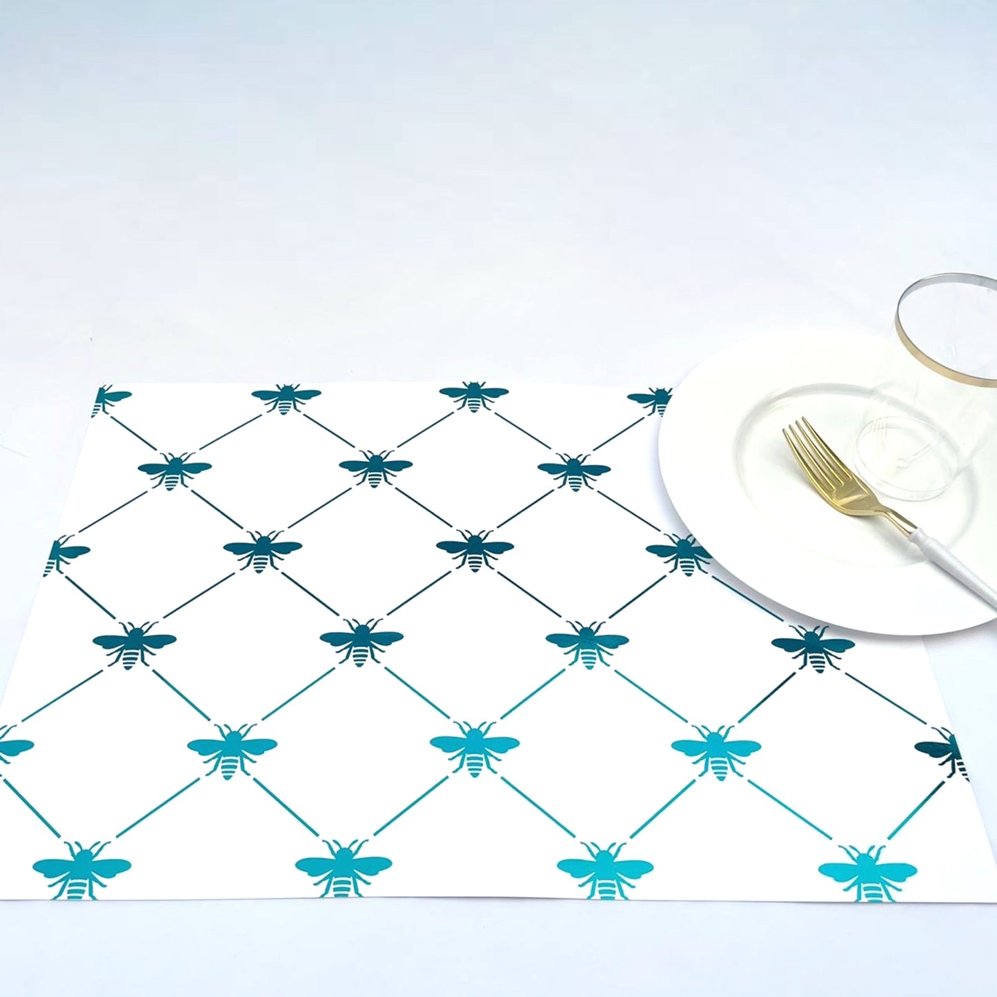 Foil Diamond Bee - Placemat