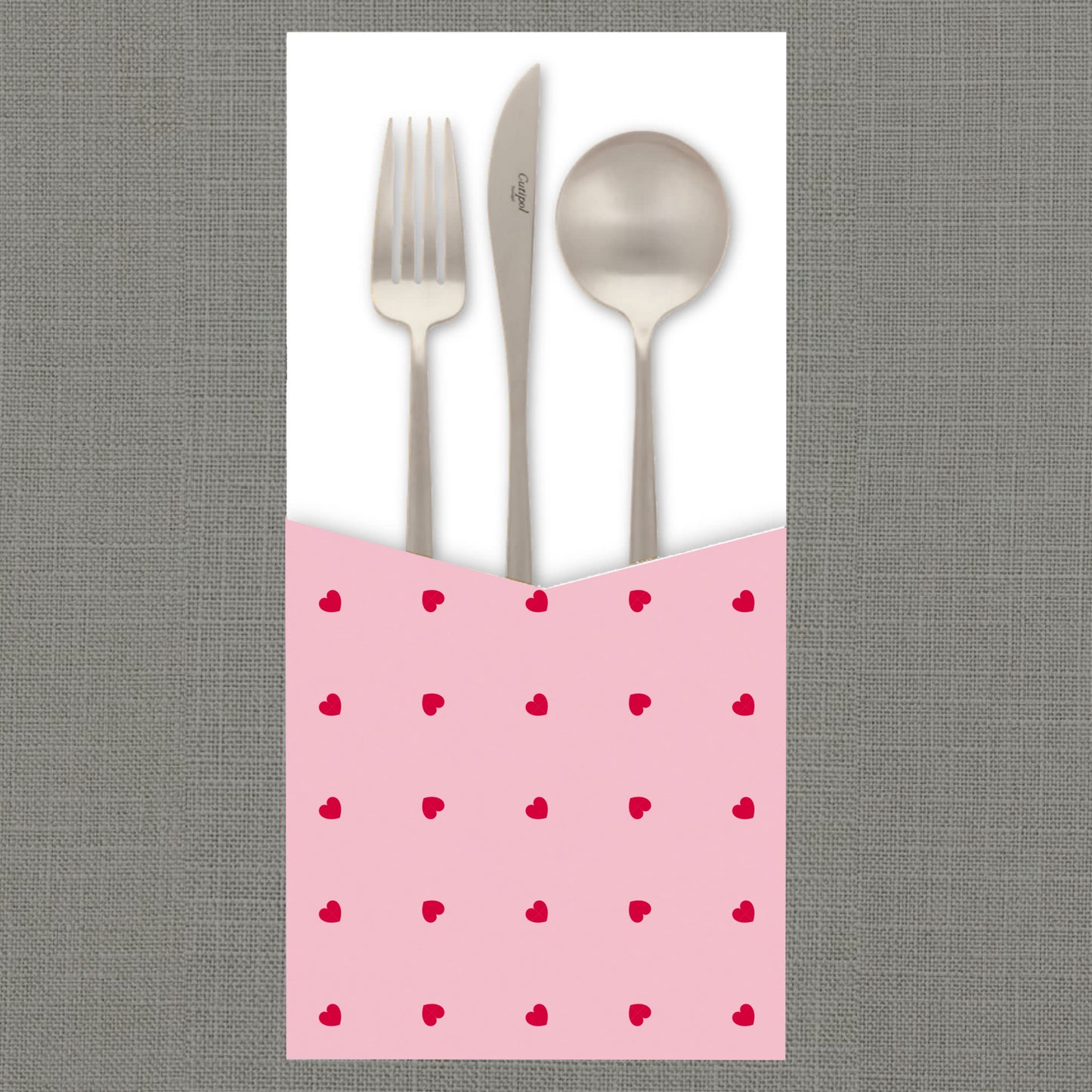 Pink Hearts Cutlery Pouch