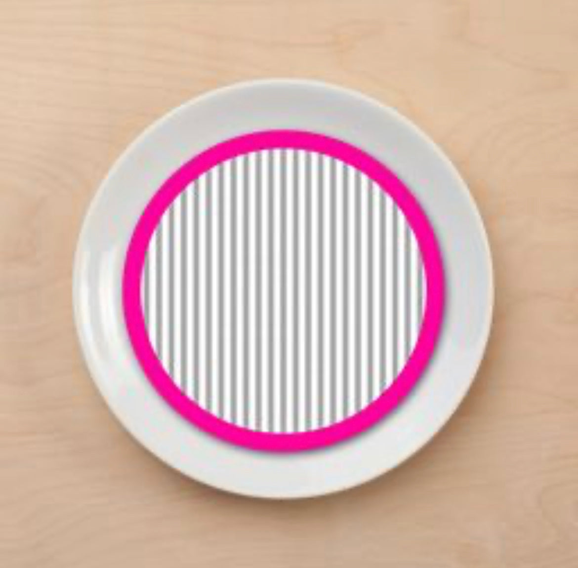 Cotton Stripe (PINK) Plate Accent