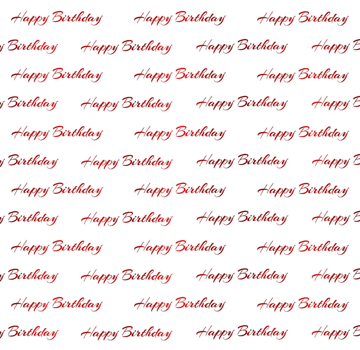 Foil Happy Birthday - Charger - (SQUARE)