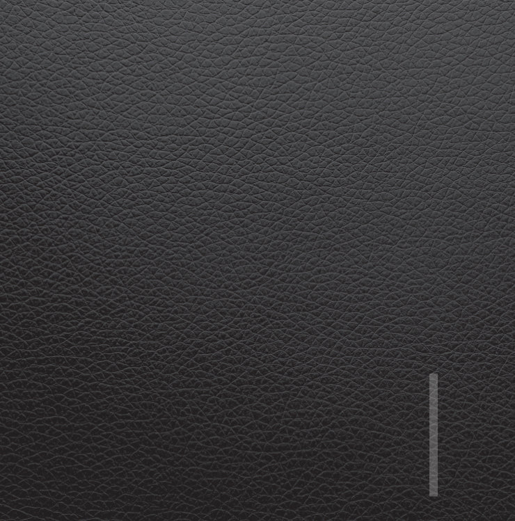 Monogram Leather Black Charger - (SQUARE)