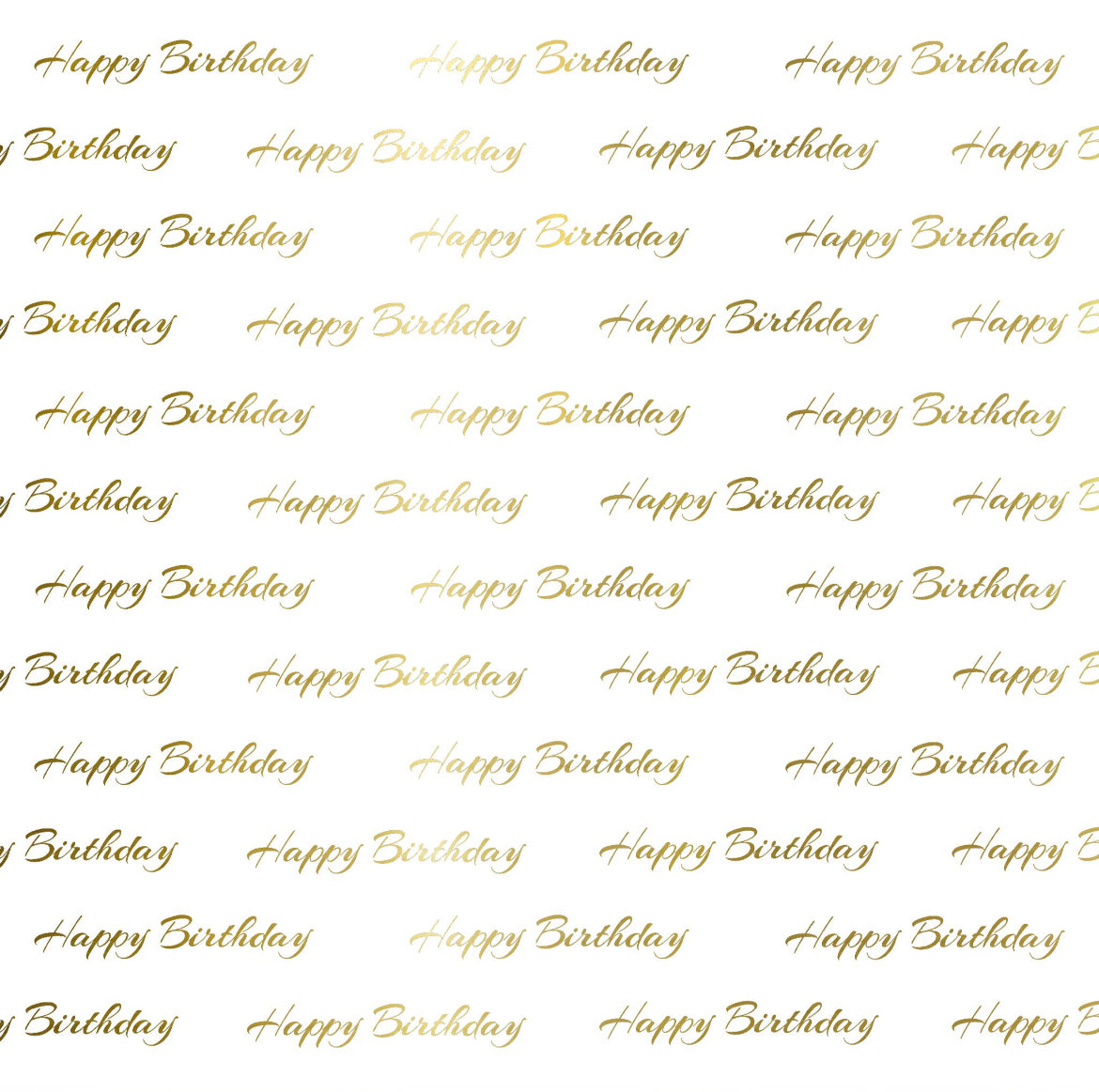 Foil Happy Birthday - Charger - (SQUARE)