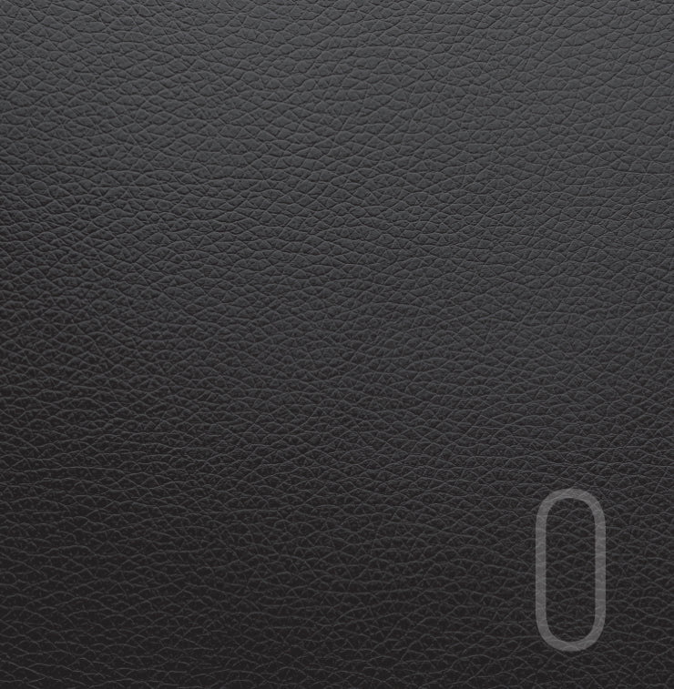 Monogram Leather Black Charger - (SQUARE)