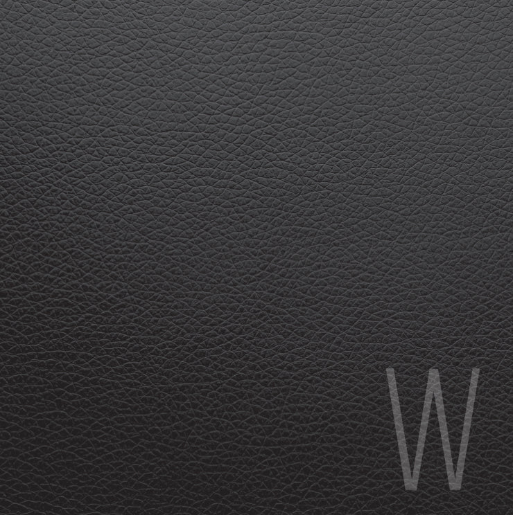 Monogram Leather Black Charger - (SQUARE)