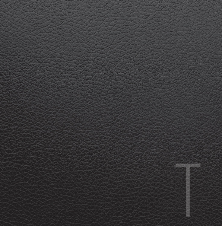 Monogram Leather Black Charger - (SQUARE)