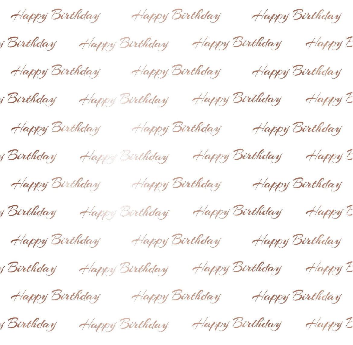 Foil Happy Birthday - Charger - (SQUARE)