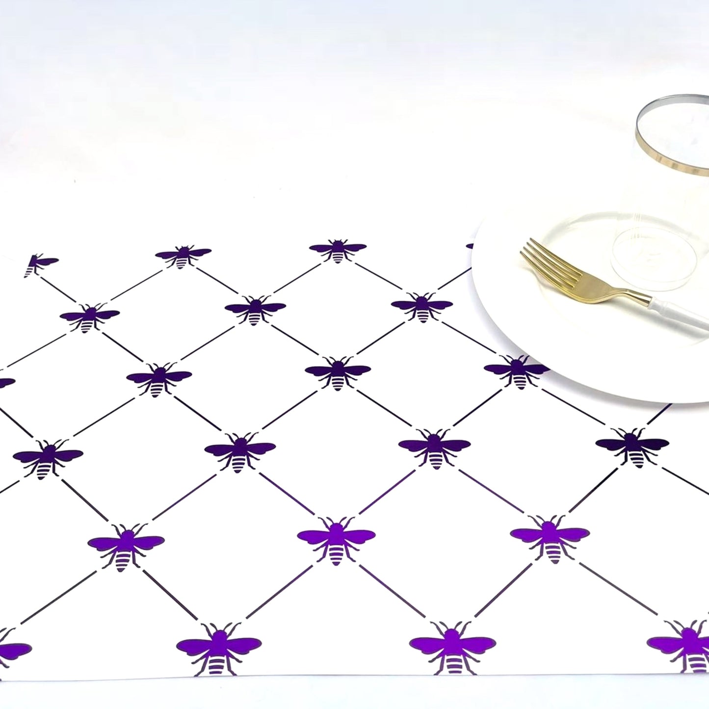 Foil Diamond Bee - Placemat