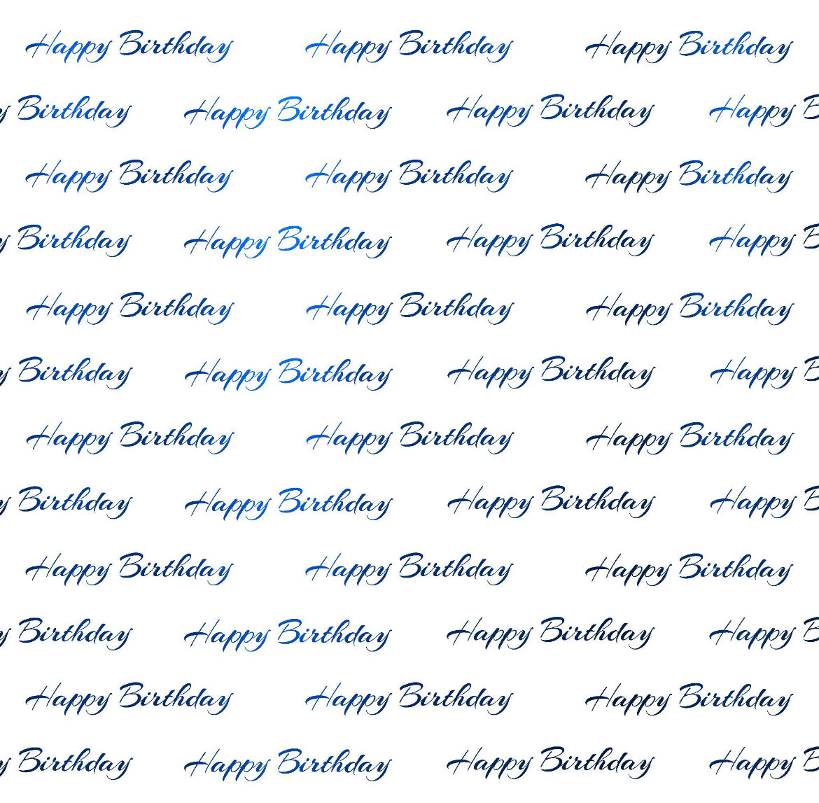 Foil Happy Birthday - Charger - (SQUARE)