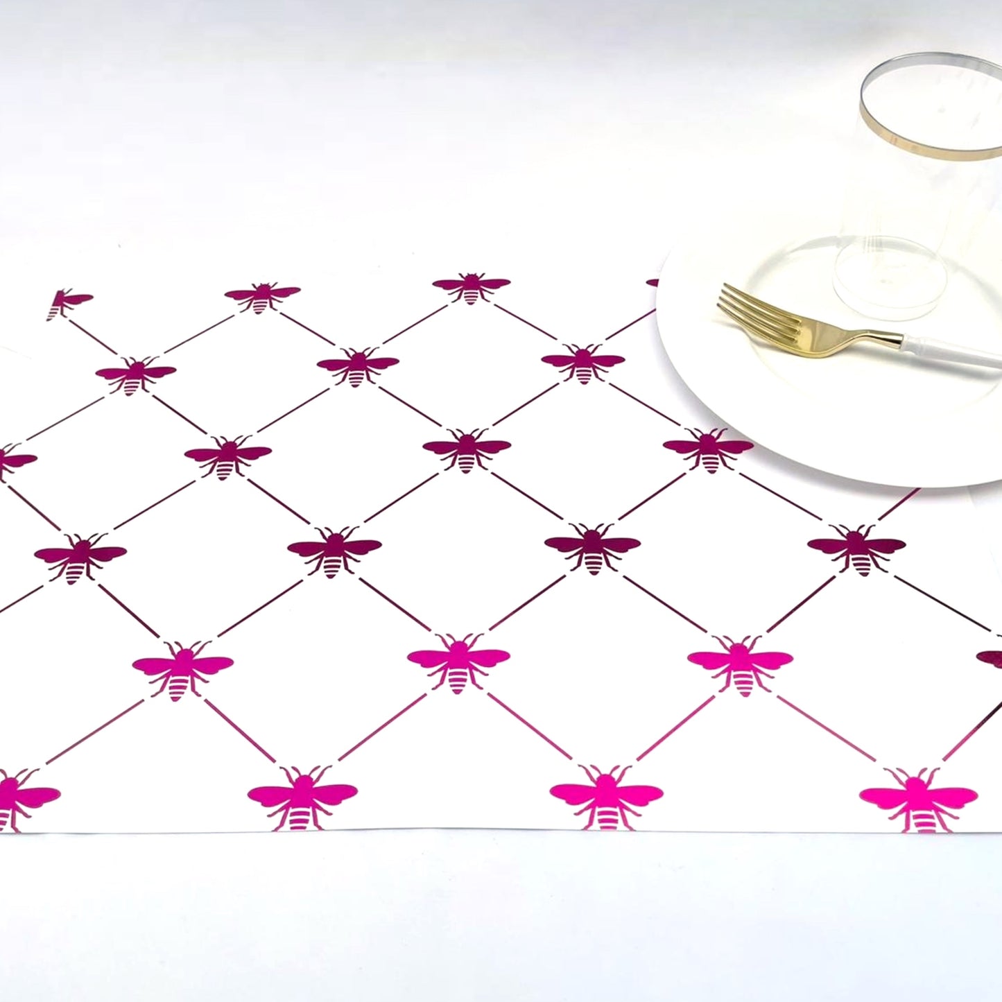 Foil Diamond Bee - Placemat