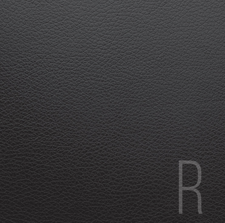 Monogram Leather Black Charger - (SQUARE)