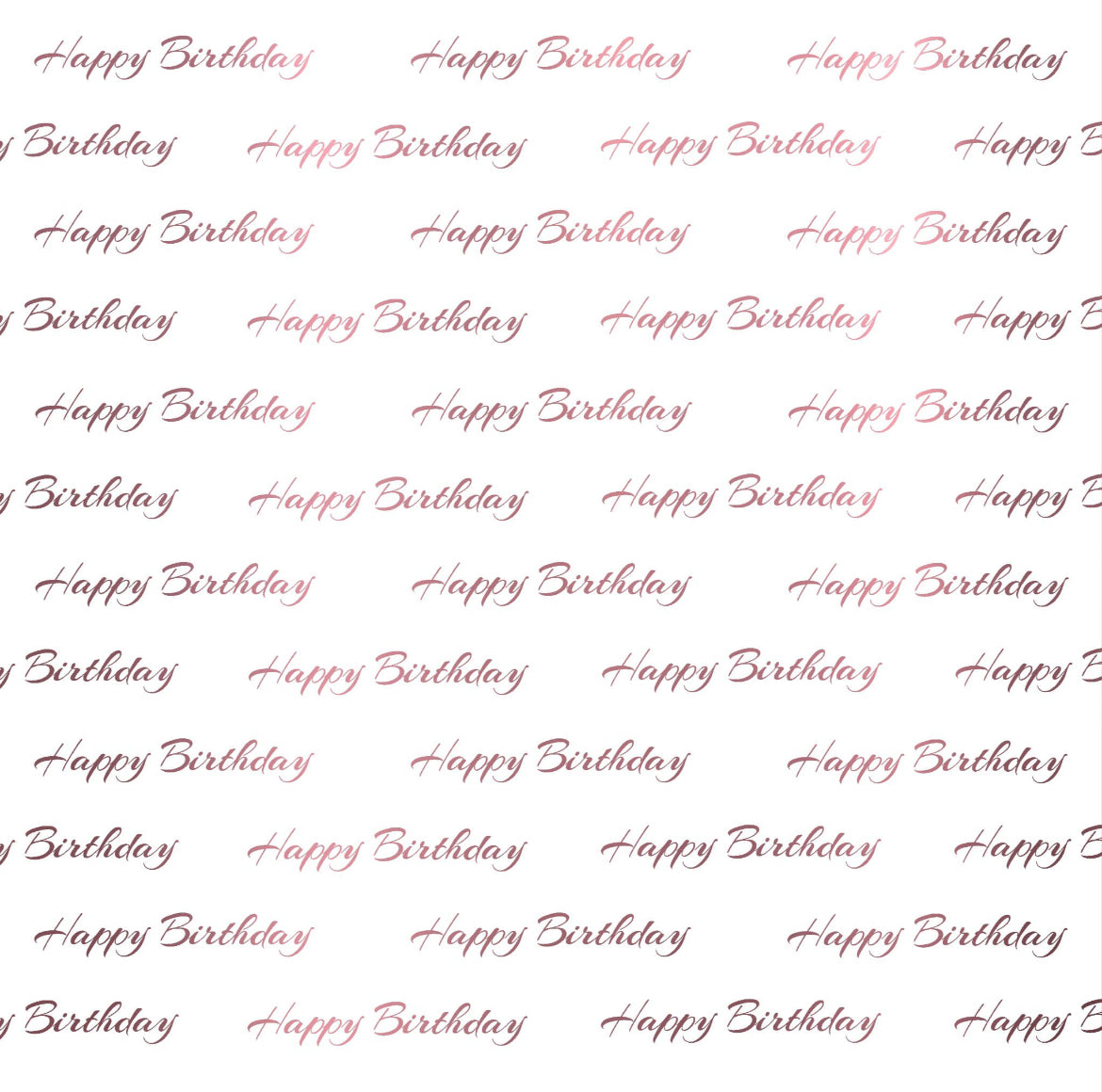 Foil Happy Birthday - Charger - (SQUARE)