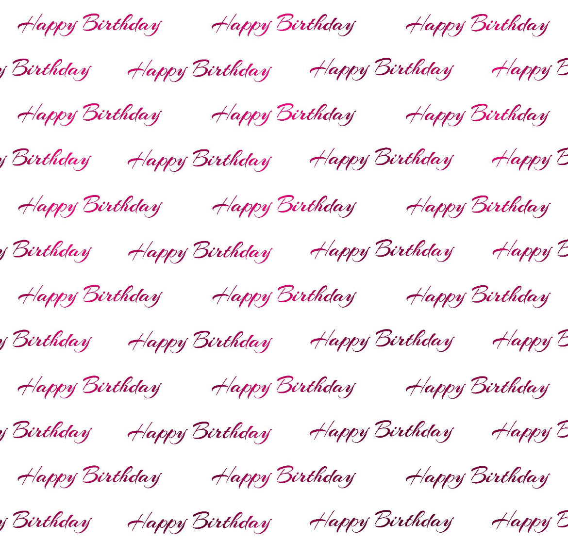 Foil Happy Birthday - Charger - (SQUARE)