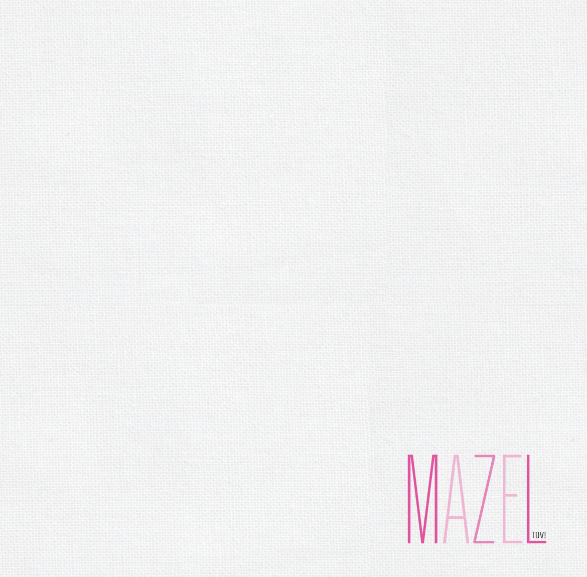 Mazel Tov Pink Charger - (SQUARE)