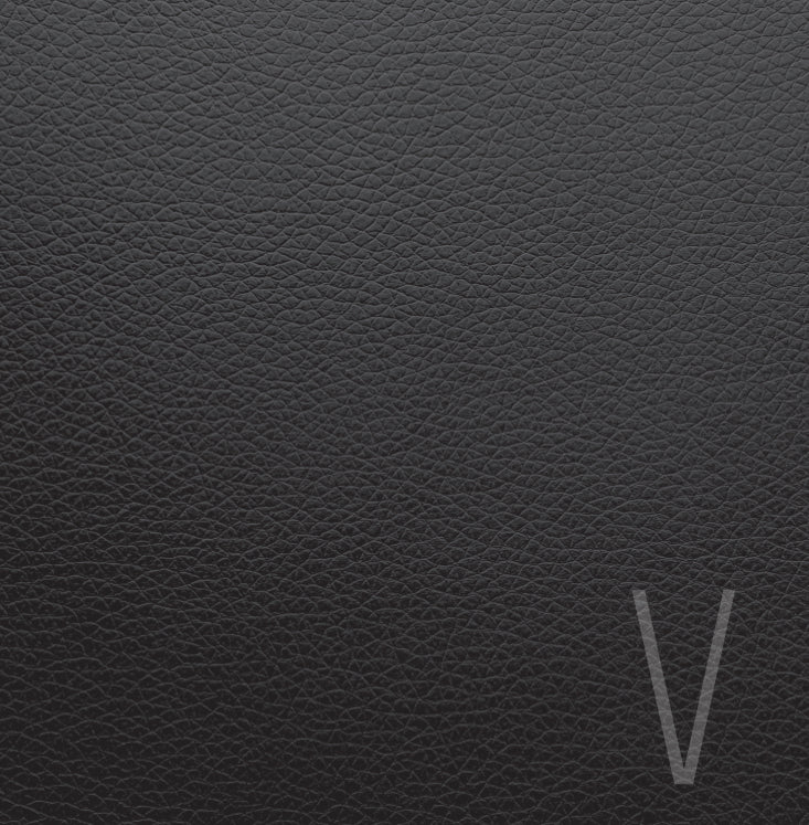 Monogram Leather Black Charger - (SQUARE)