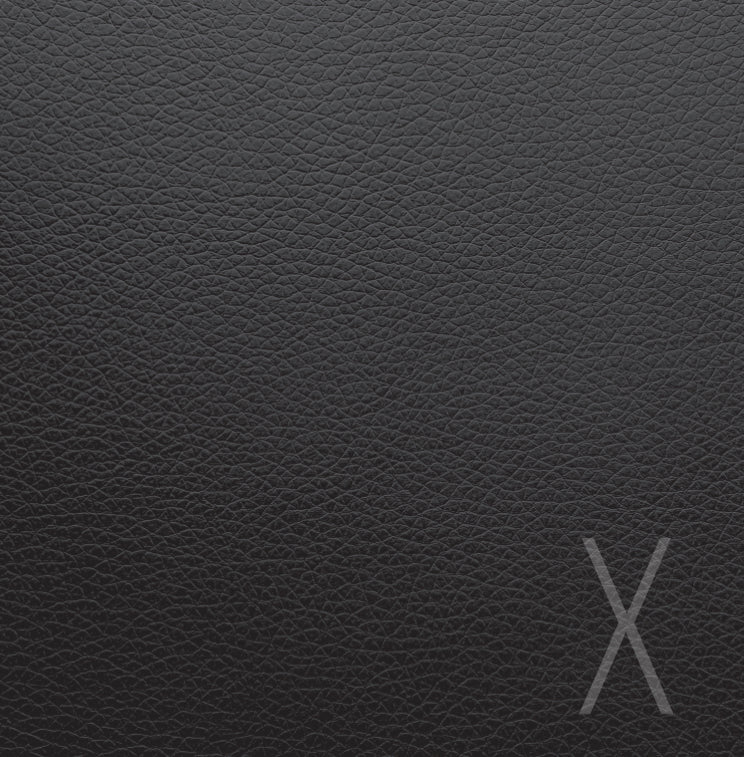 Monogram Leather Black Charger - (SQUARE)