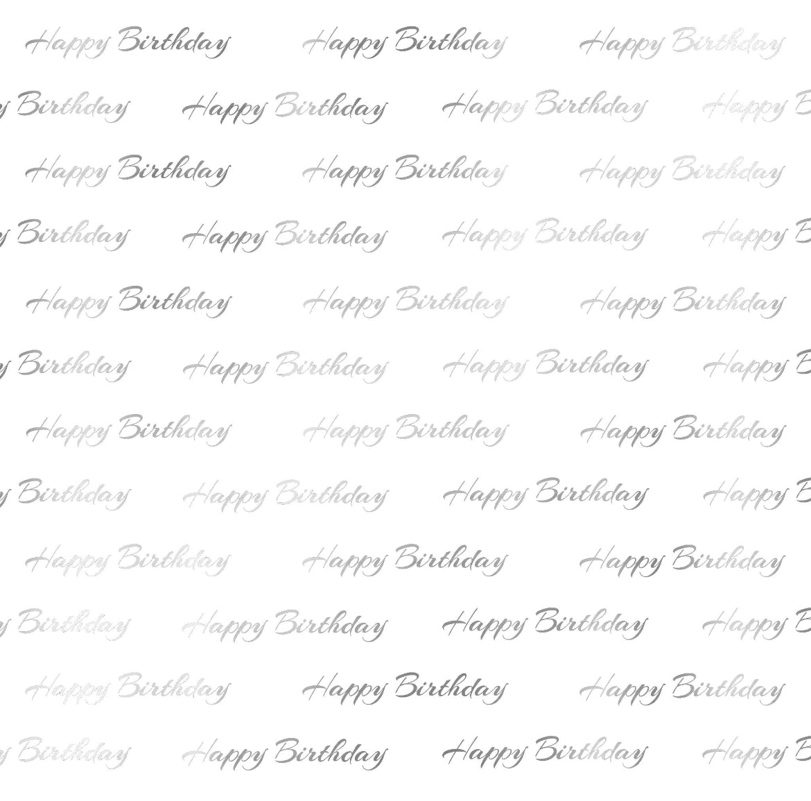 Foil Happy Birthday - Charger - (SQUARE)
