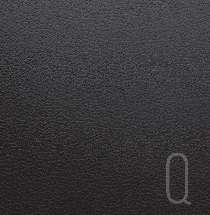 Monogram Leather Black Charger - (SQUARE)