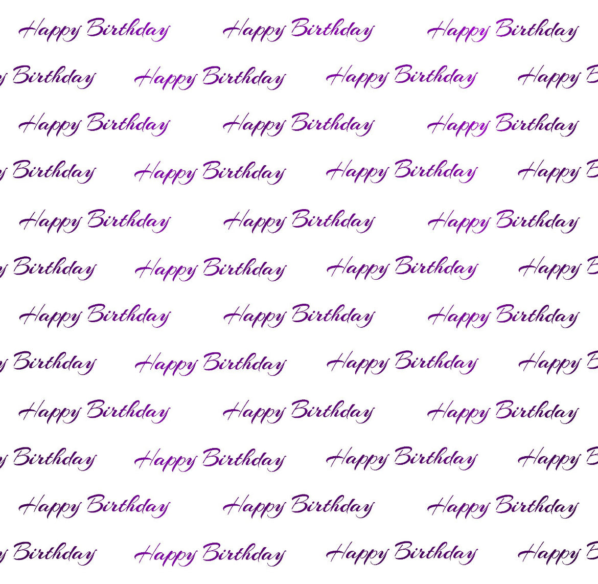 Foil Happy Birthday - Charger - (SQUARE)