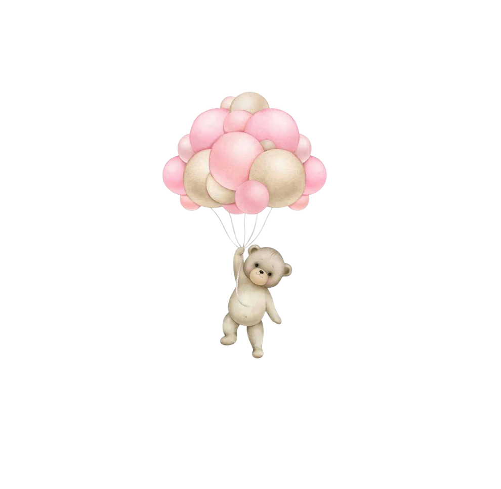 Teddy Pink Cocktail Napkin