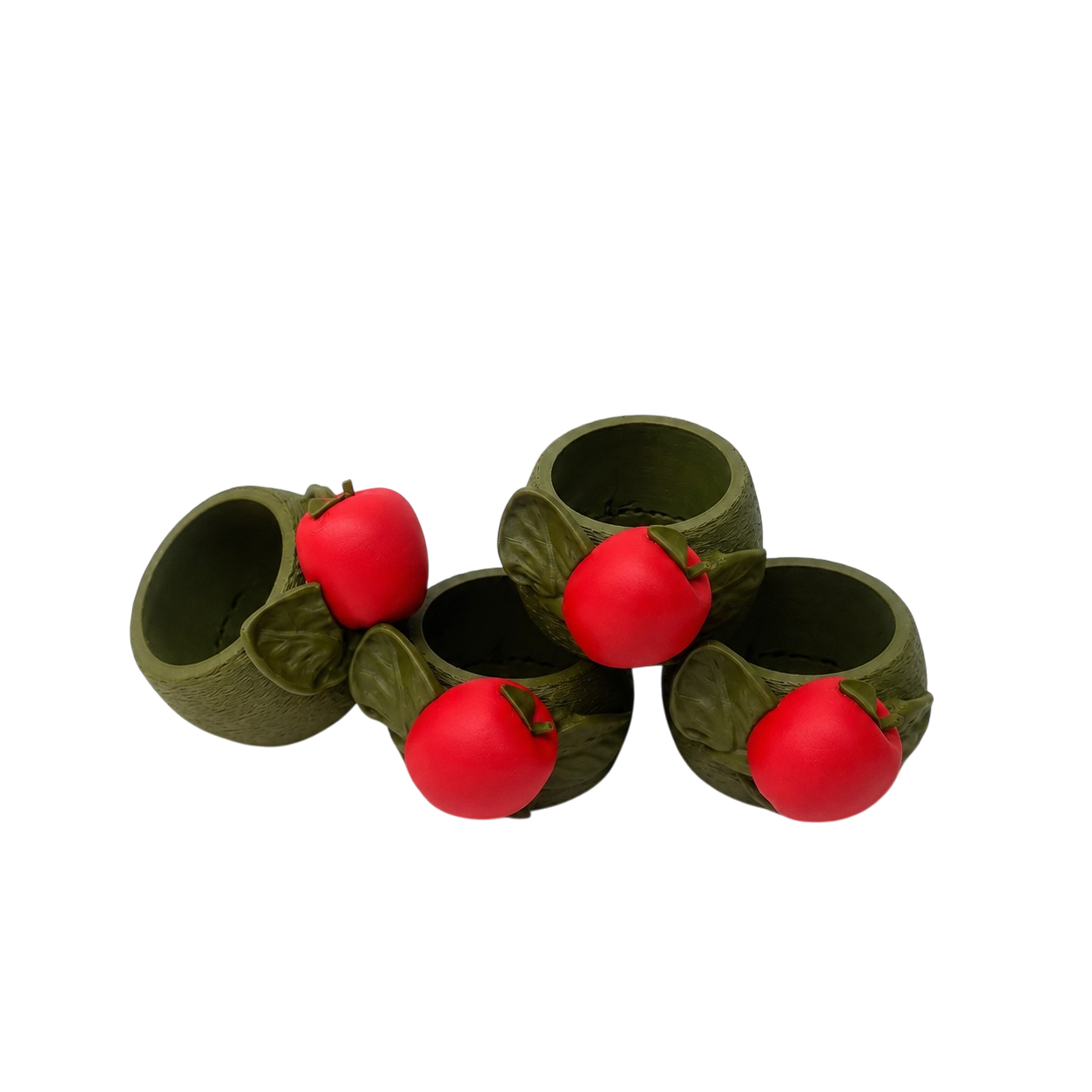 Harvest Apple Napkin Rings Set of 4