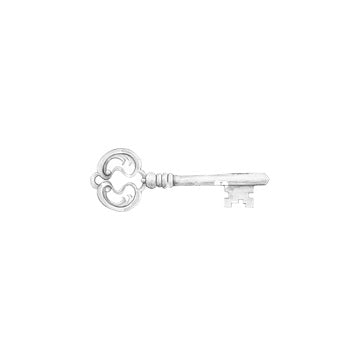 Vintage Key Silver Cocktail Napkin
